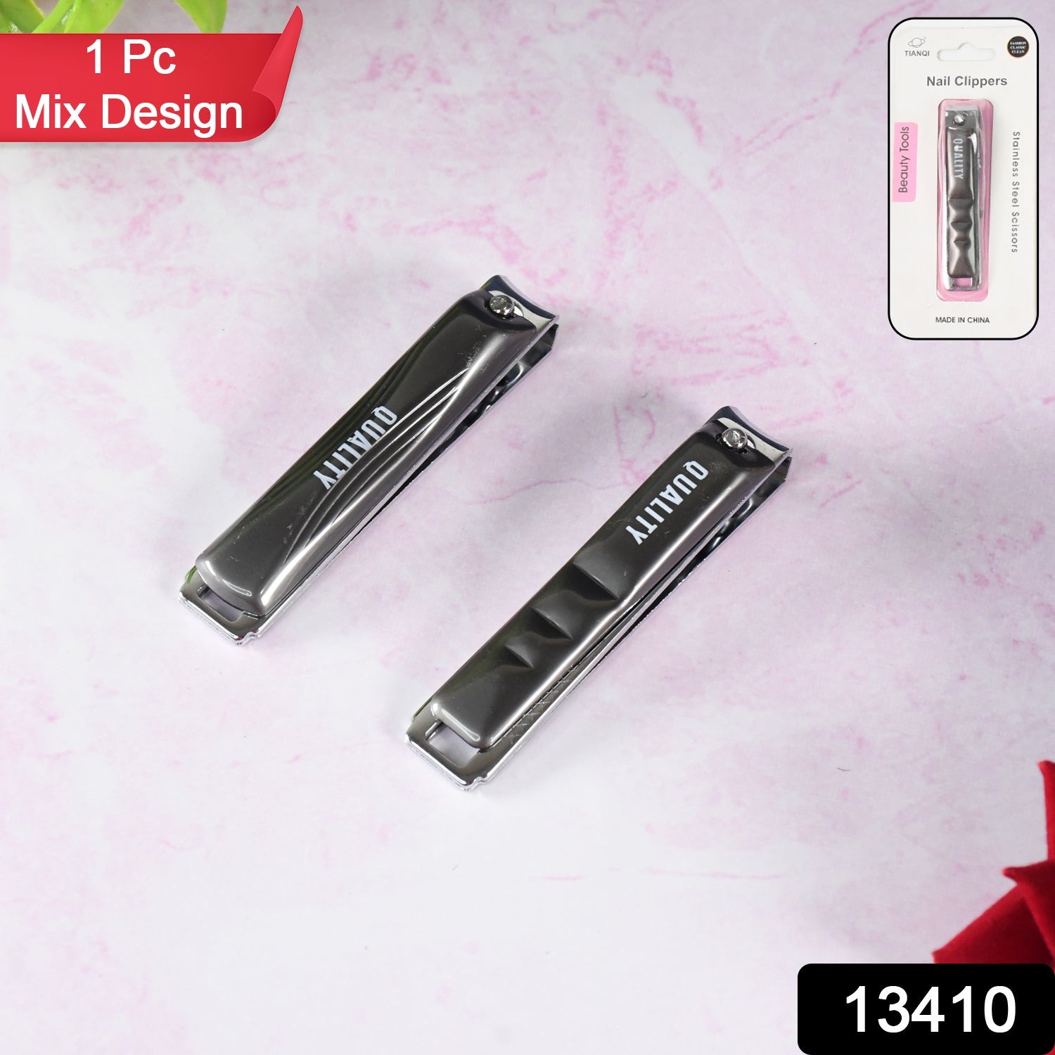 Stainless Steel Folding Portable Large Nail Clippers with Nail File (1 Pc) Stainless Steel Folding Portable Large Nail Clippers with Nail File (1 Pc)